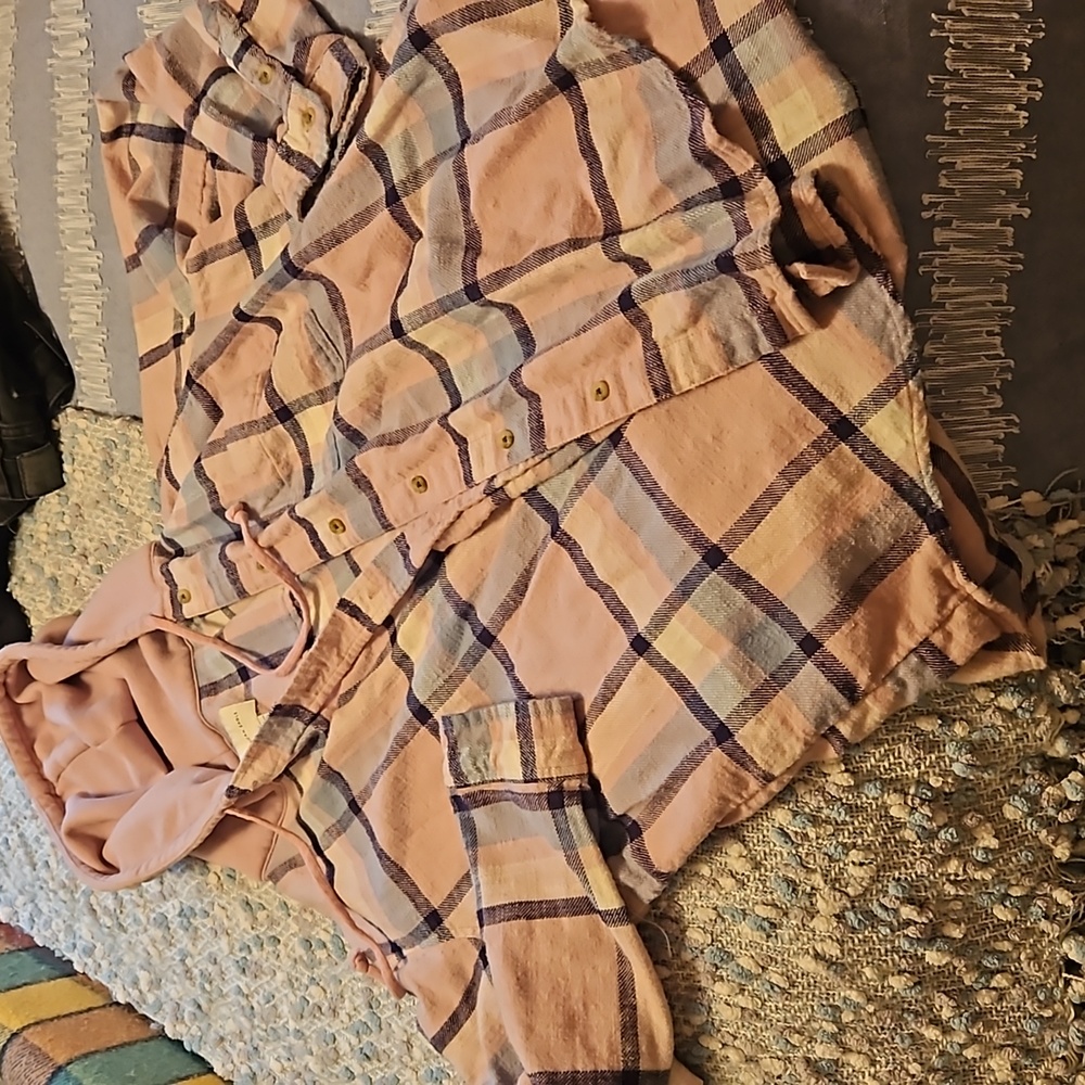 Hooded flannel